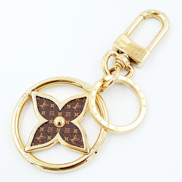 LOUIS VUITTON Brown Monogram Canvas Bag Charm
